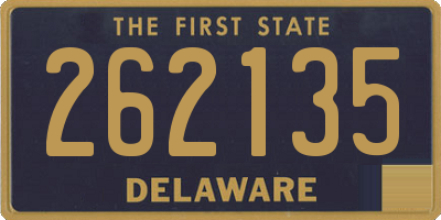 DE license plate 262135