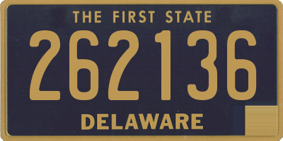 DE license plate 262136