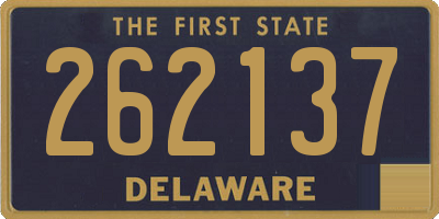 DE license plate 262137