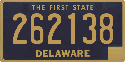 DE license plate 262138