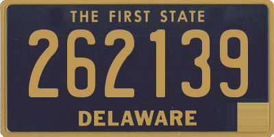 DE license plate 262139
