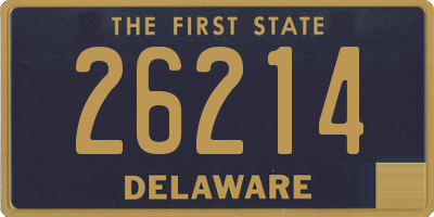 DE license plate 26214