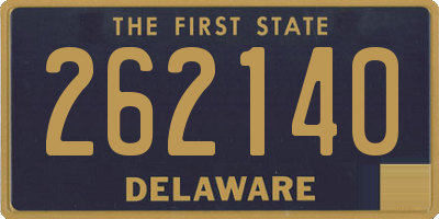 DE license plate 262140