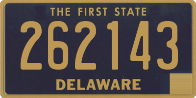 DE license plate 262143