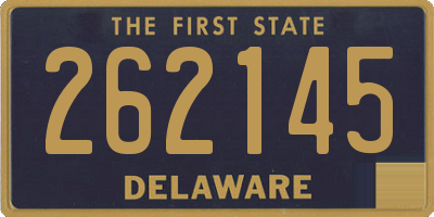 DE license plate 262145
