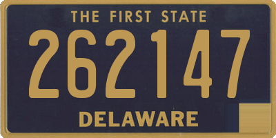 DE license plate 262147