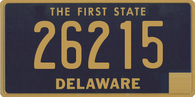 DE license plate 26215