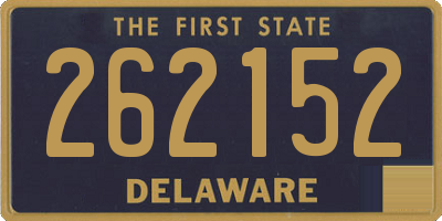 DE license plate 262152
