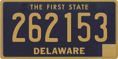 DE license plate 262153
