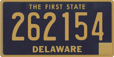 DE license plate 262154