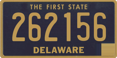 DE license plate 262156