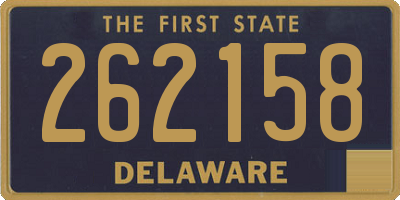 DE license plate 262158