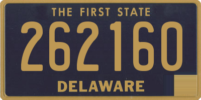 DE license plate 262160