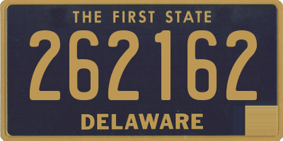 DE license plate 262162