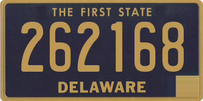 DE license plate 262168