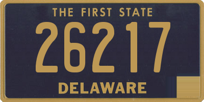 DE license plate 26217