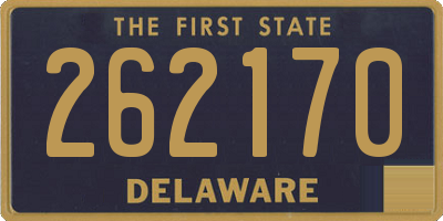 DE license plate 262170