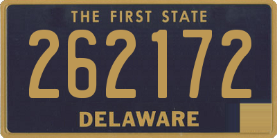 DE license plate 262172