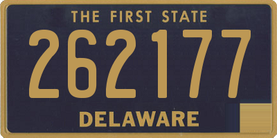 DE license plate 262177