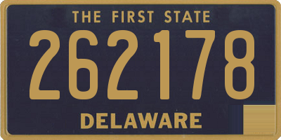 DE license plate 262178