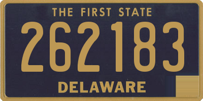 DE license plate 262183