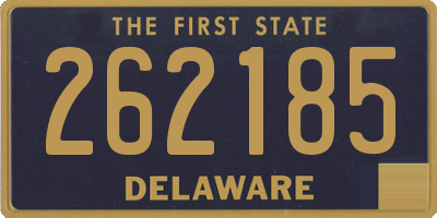 DE license plate 262185