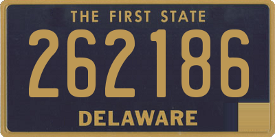 DE license plate 262186