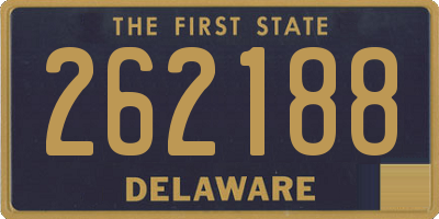 DE license plate 262188