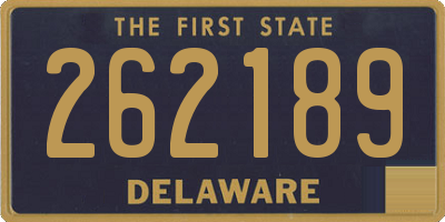 DE license plate 262189