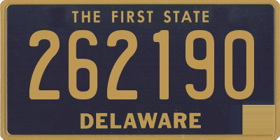 DE license plate 262190