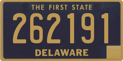 DE license plate 262191