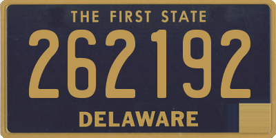 DE license plate 262192