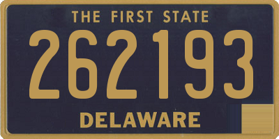 DE license plate 262193