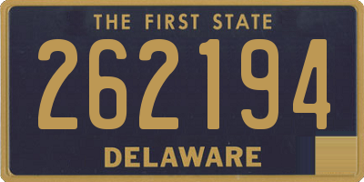 DE license plate 262194
