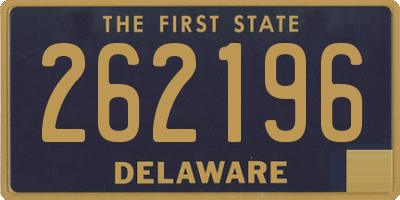 DE license plate 262196