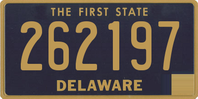 DE license plate 262197