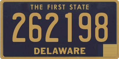 DE license plate 262198