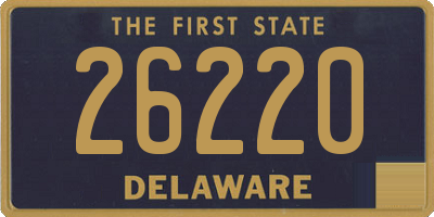 DE license plate 26220