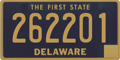 DE license plate 262201