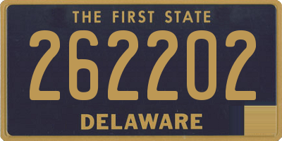DE license plate 262202