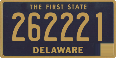 DE license plate 262221