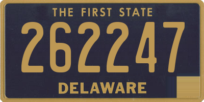 DE license plate 262247
