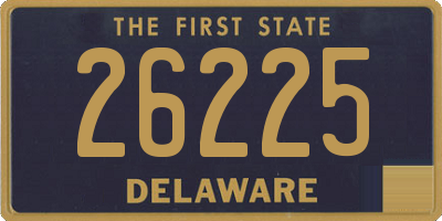 DE license plate 26225