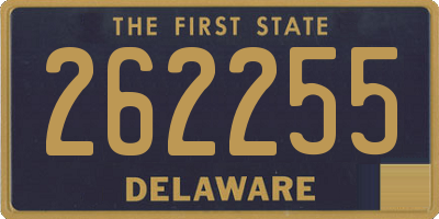 DE license plate 262255