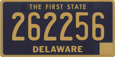 DE license plate 262256