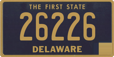 DE license plate 26226