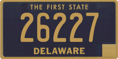DE license plate 26227