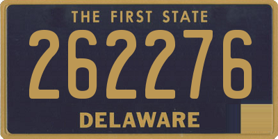 DE license plate 262276
