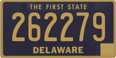 DE license plate 262279