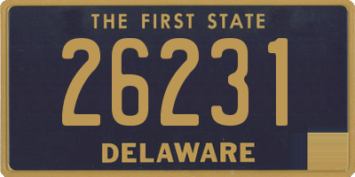 DE license plate 26231